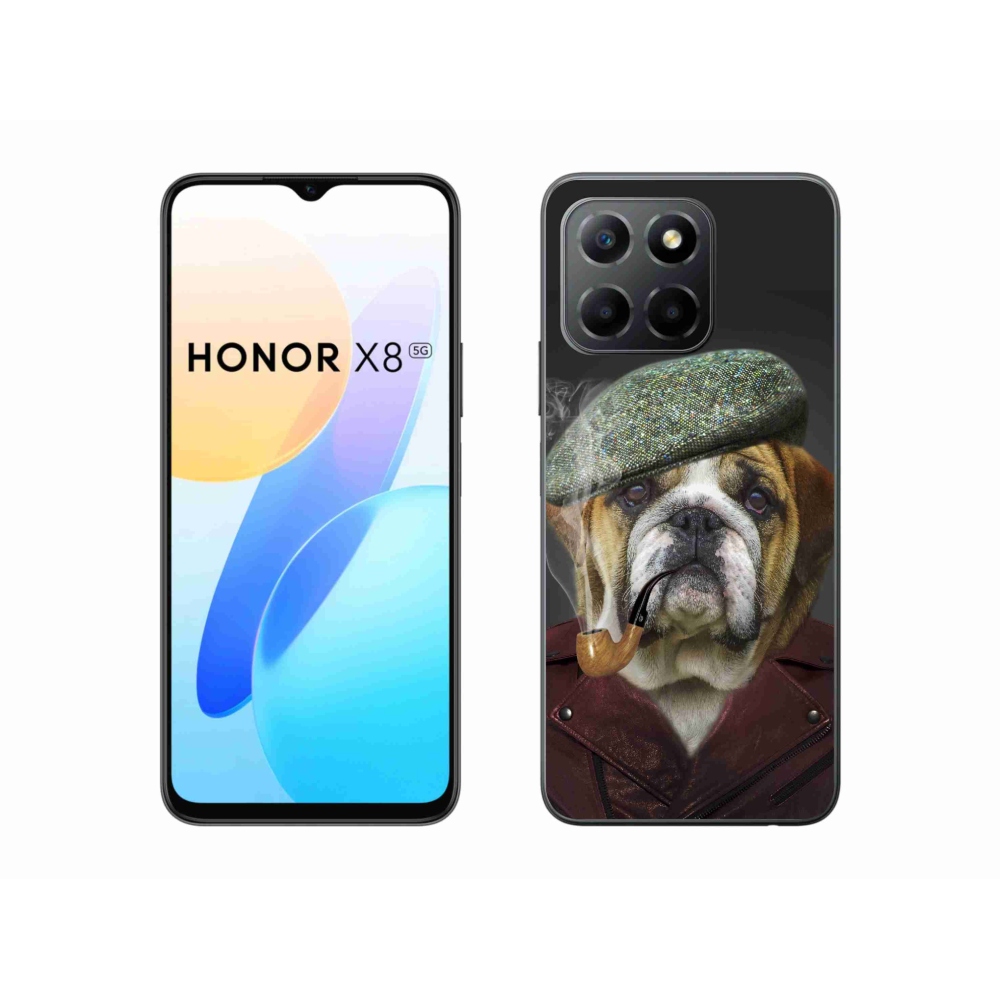 Gelový kryt mmCase na Honor X8 5G - pes s fajfkou