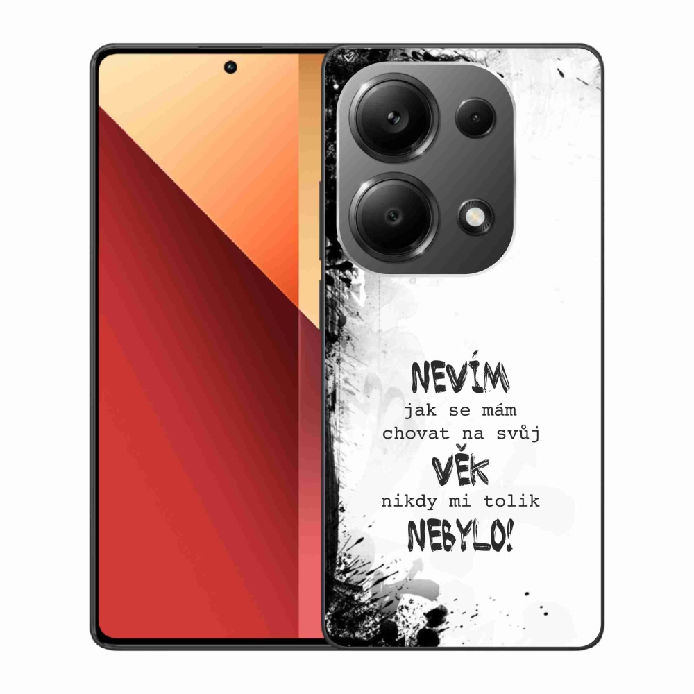 Gelový kryt mmCase na Xiaomi Redmi Note 13 Pro 4G/Poco M6 Pro  - vtipný text 14 bílé pozadí