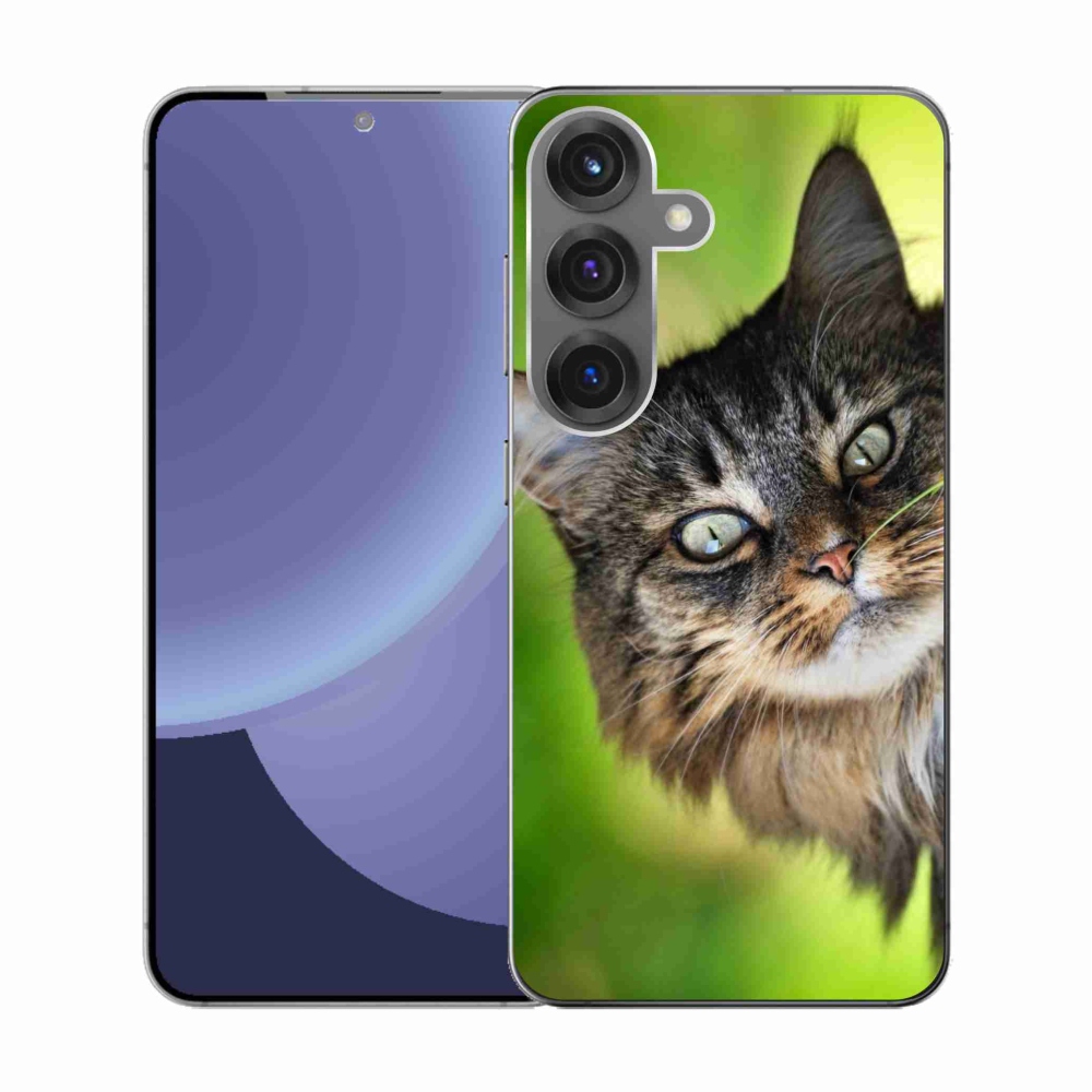 Gelový kryt mmCase na Samsung Galaxy S25 - kočka 3