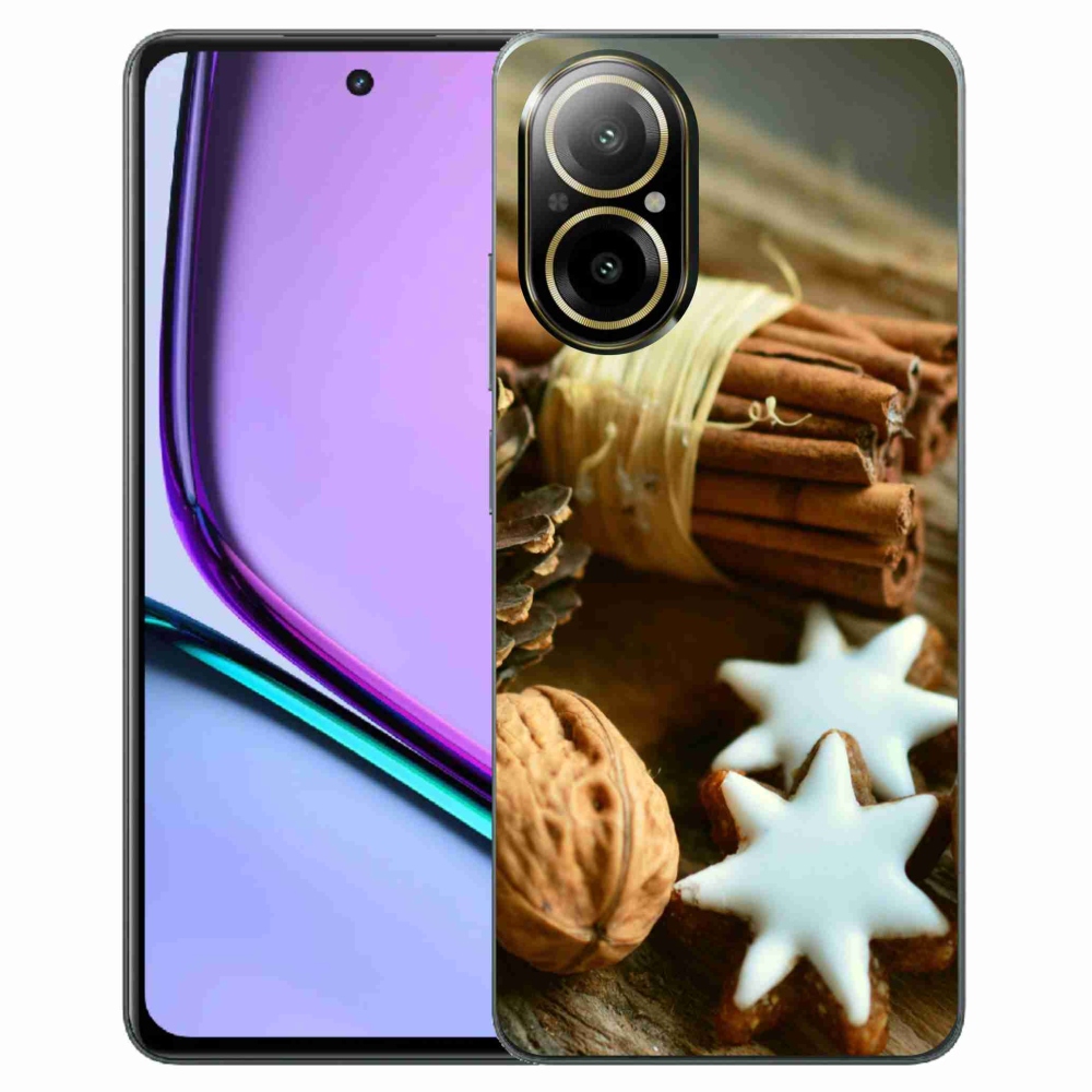 Gelový kryt mmCase na Realme C67 - skořice a perníčky