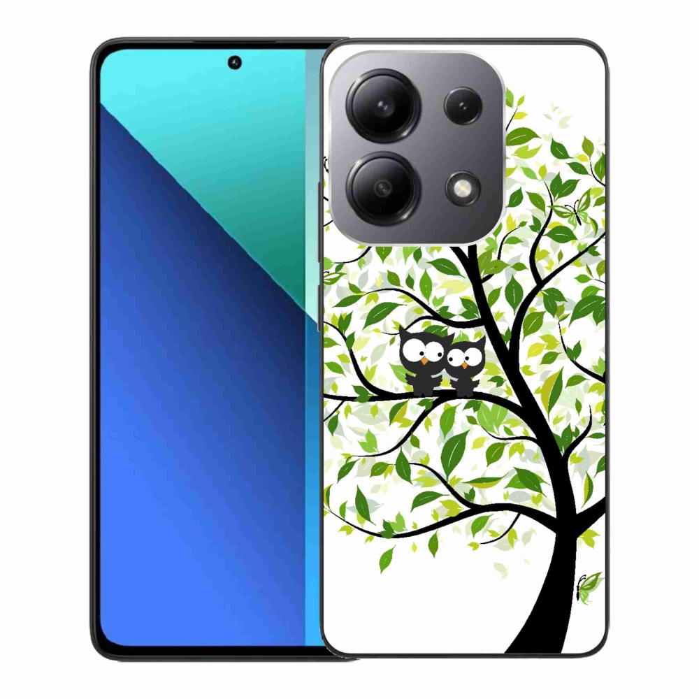 Gelový kryt mmCase na Xiaomi Redmi Note 13 - sovičky na stromě