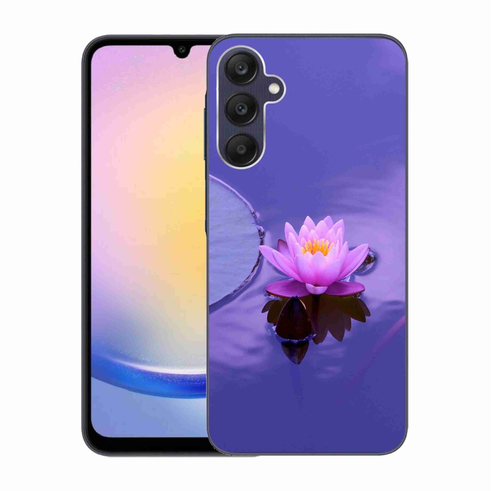 Gelový obal mmCase na Samsung Galaxy A25 5G - květ na hladině