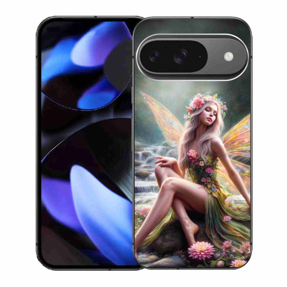 Gelový kryt mmCase na Google Pixel 9/9 Pro - motýlí žena 1