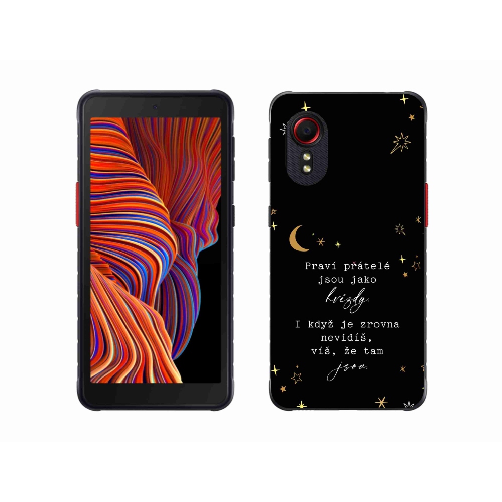 Gelový kryt mmCase na Samsung Galaxy Xcover 5 - citát 6 černé pozadí