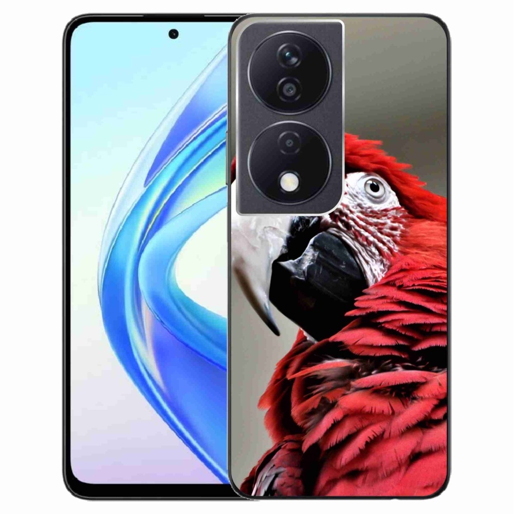 Gelový obal mmCase na Honor X7b/Honor 90 Smart - papoušek ara červený