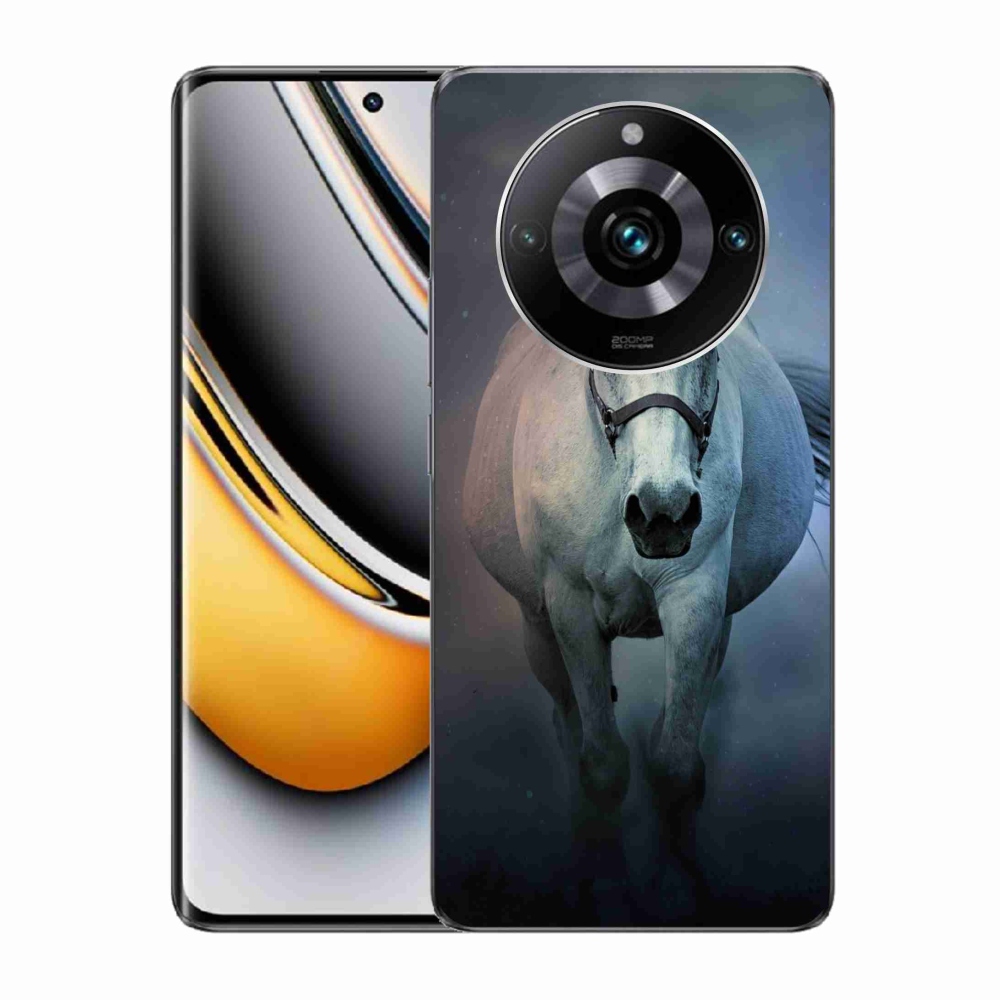 Gelový obal mmCase na Realme 11 Pro/11 Pro+ - běžící bílý kůň