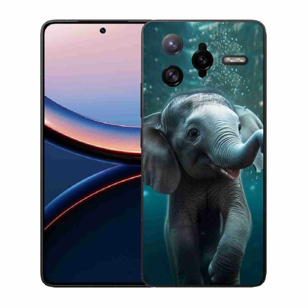 Gelový kryt mmCase na Xiaomi Poco F7 Ultra - slůně pod vodou
