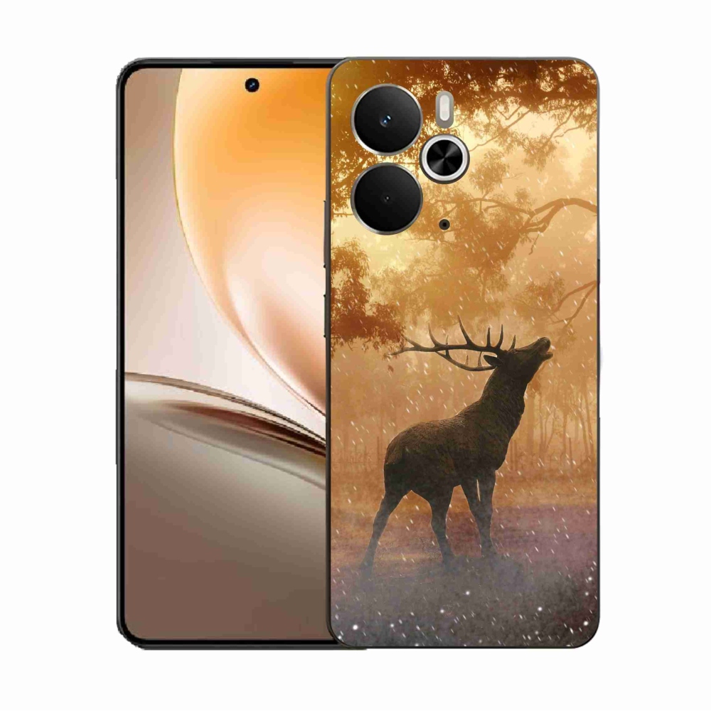 Gelový kryt mmCase na Realme 14 5G - jelen v říji