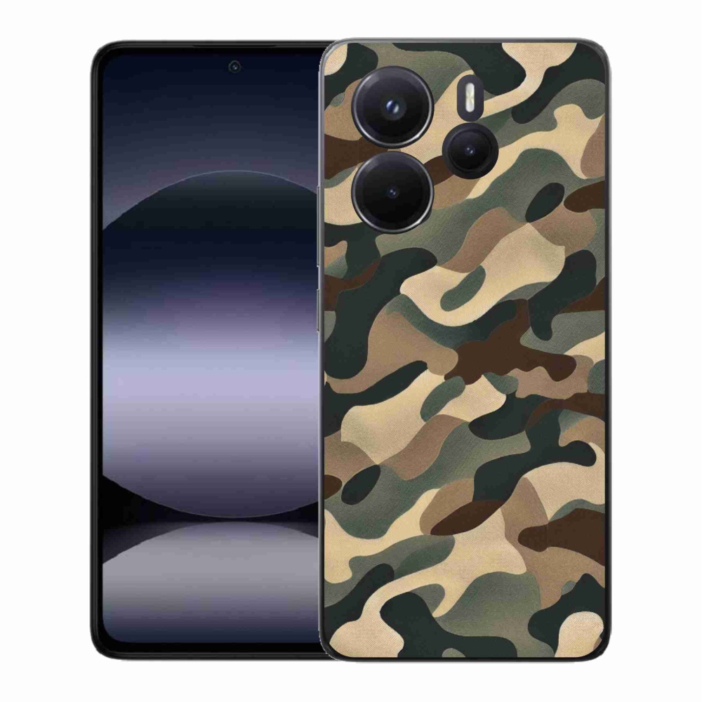 Gelový kryt mmCase na Xiaomi Redmi Note 14 - maskáčový vzor 11