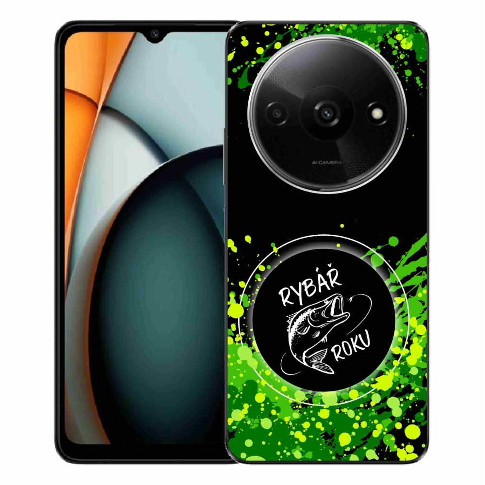 Gelový kryt mmCase na Xiaomi Redmi A3  - rybář roku černé pozadí
