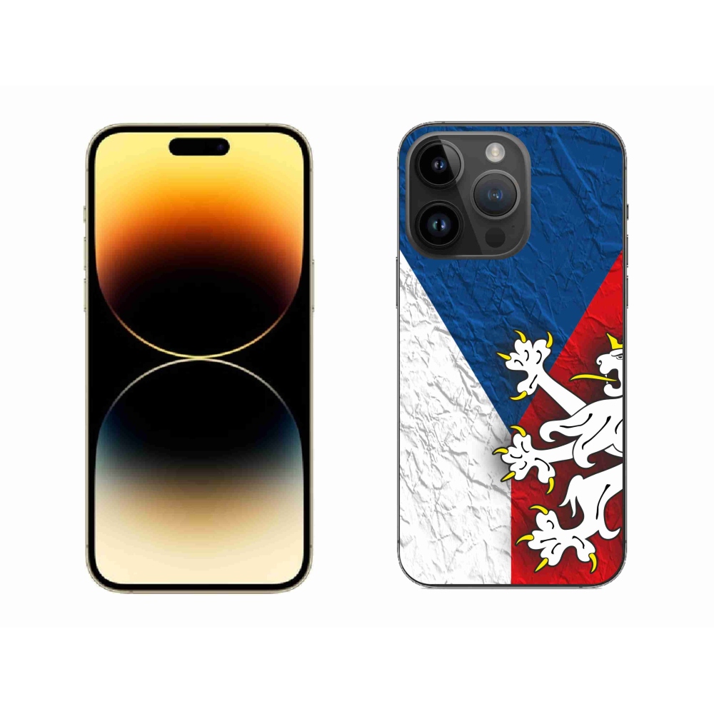 Gelový kryt mmCase na iPhone 14 Pro Max 6.7 - česká vlajka 1
