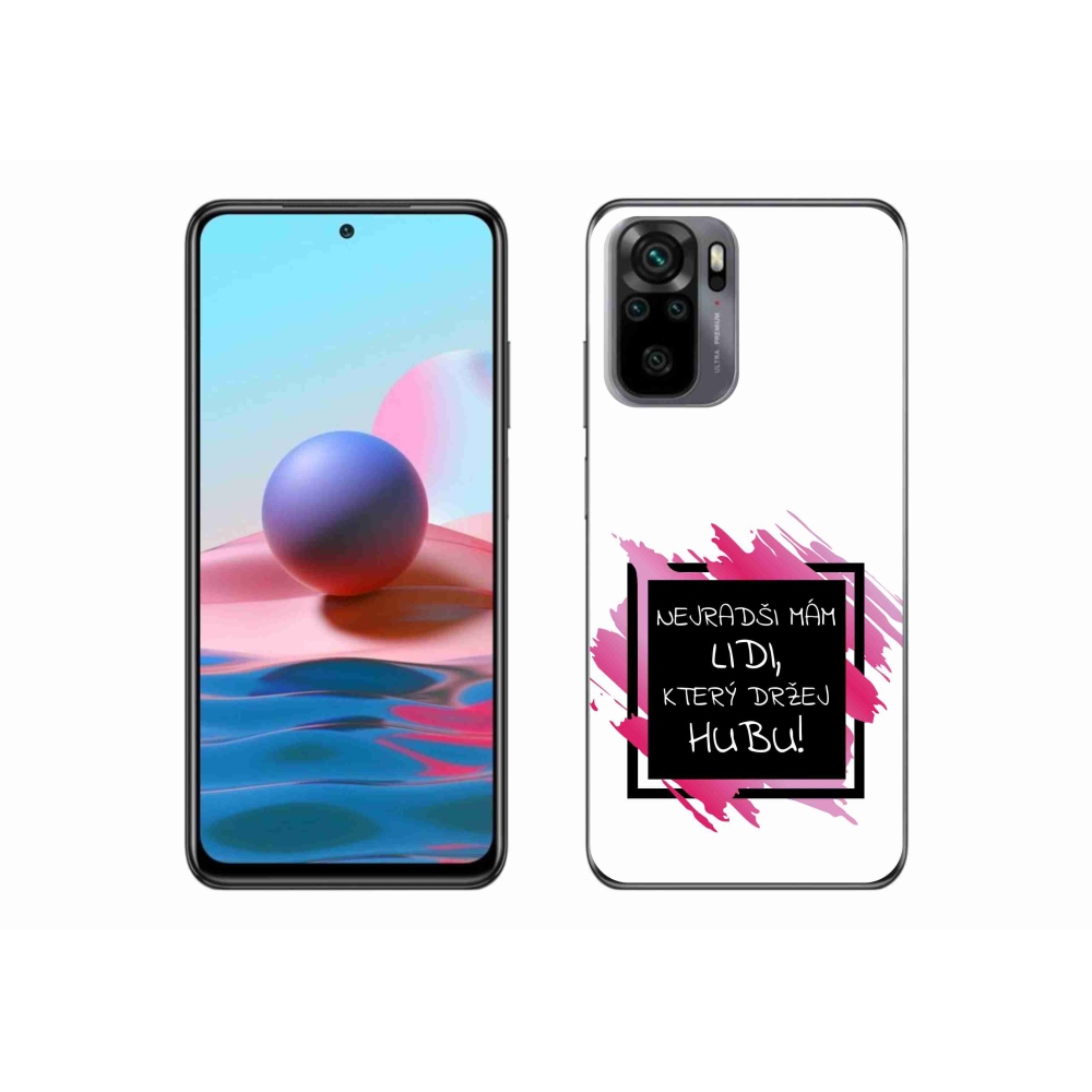 Gelový kryt mmCase na Xiaomi Poco M5s - vtipný text 7 černobílé pozadí