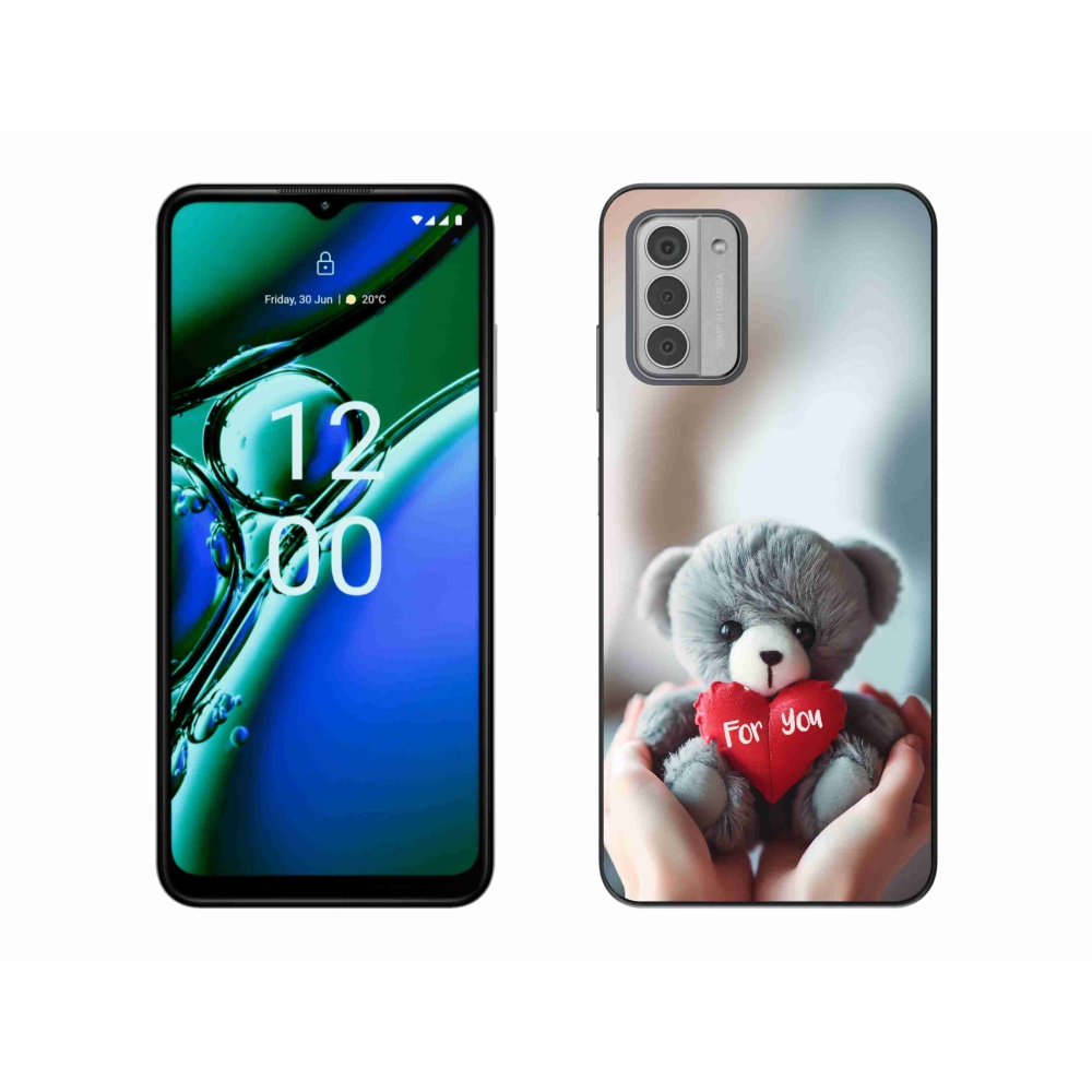 Gelový kryt mmCase na Nokia G42 - medvídek pro zamilované