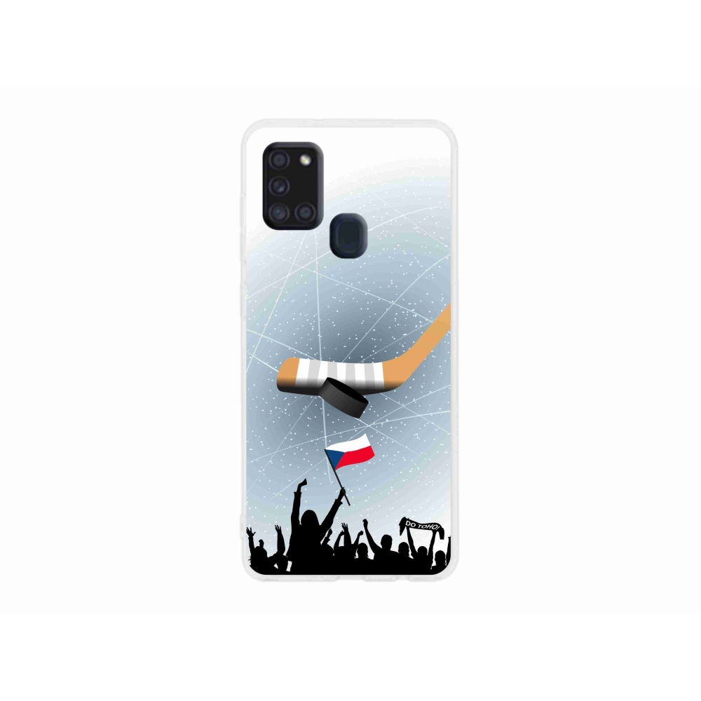 Gelový kryt mmCase na Samsung Galaxy A21s - fanoušci hokeje