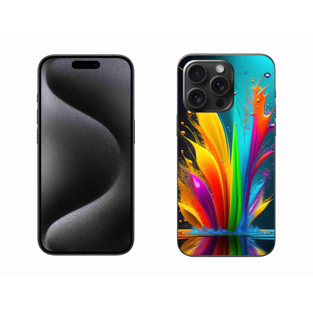 Gelový kryt mmCase na iPhone 15 Pro Max - abstraktní motiv 1