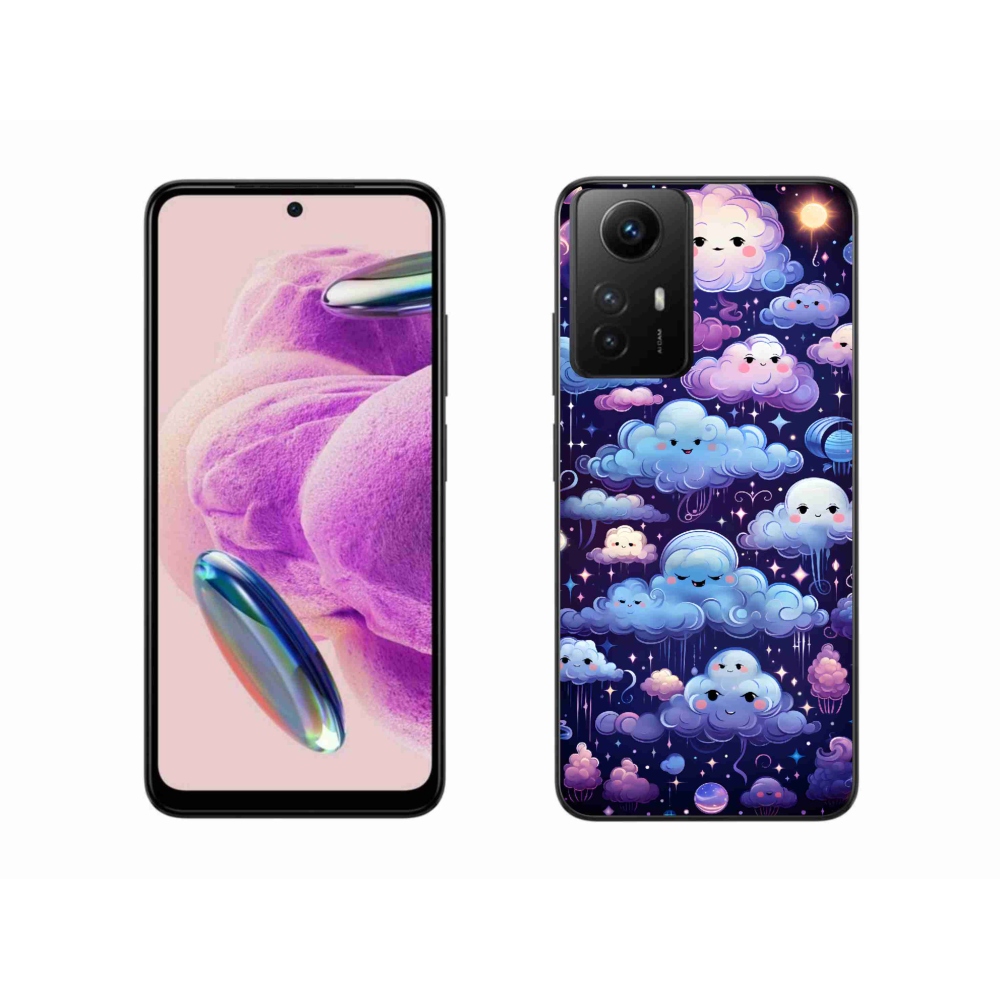 Gelový kryt mmCase na Xiaomi Redmi Note 12S - mráčky