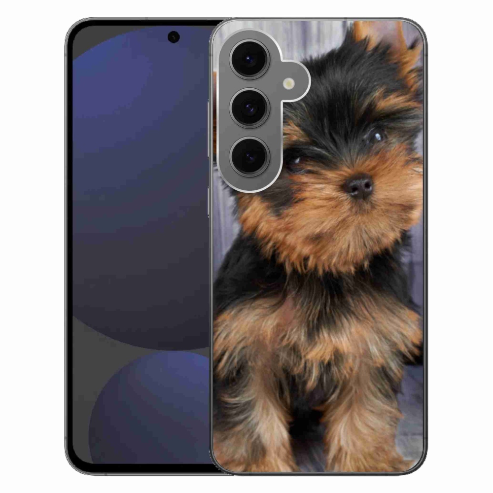 Gelový obal mmCase na Samsung Galaxy S24 FE - jorkšír 9