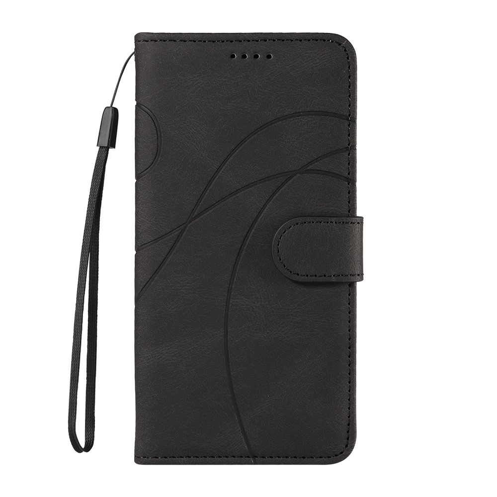 Curved knížkové pouzdro na Realme 14 5G/14T 5G - černé