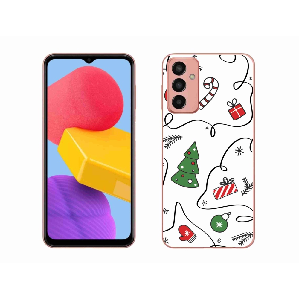Gelový kryt mmCase na Samsung Galaxy M13 - vánoční motivy