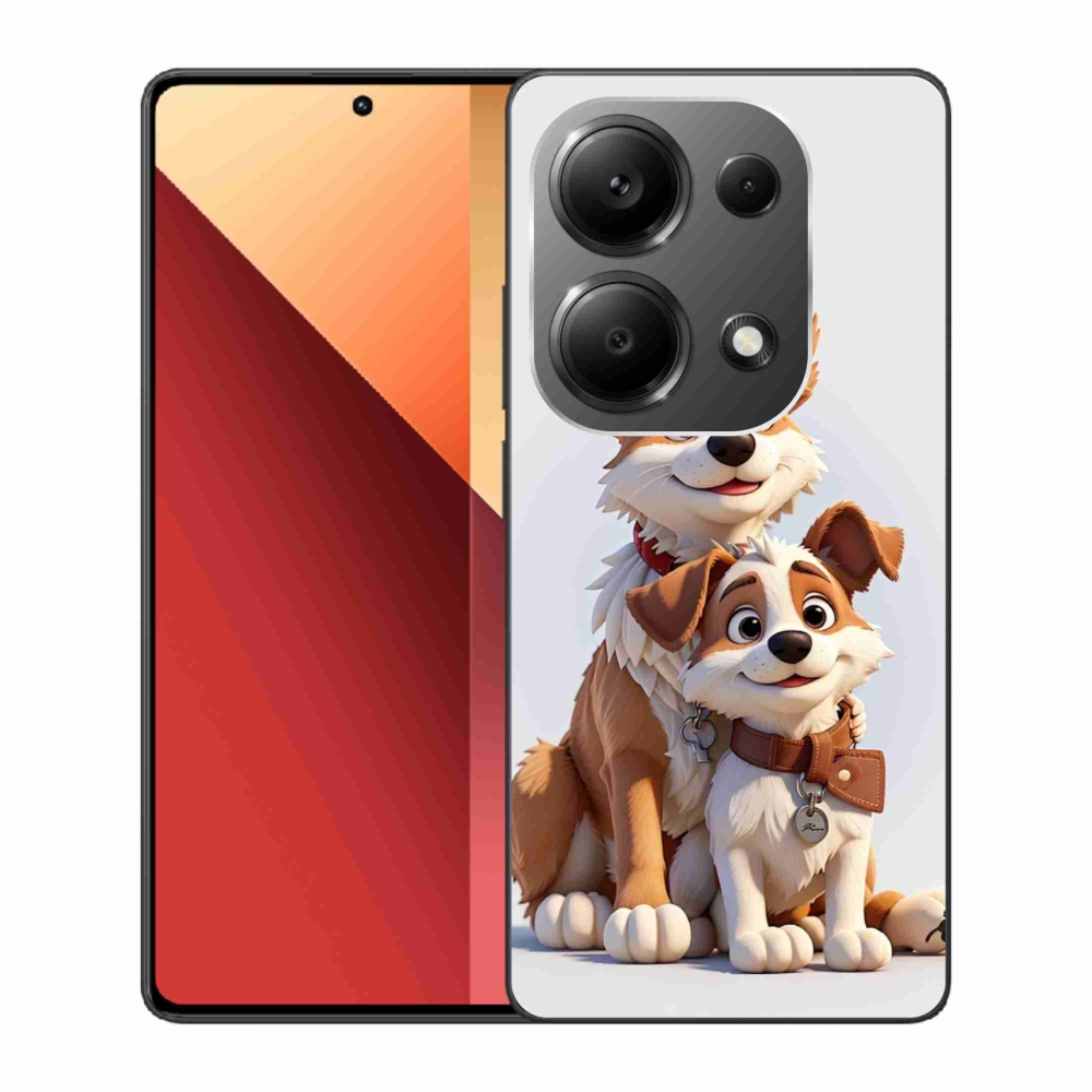 Gelový kryt mmCase na Xiaomi Redmi Note 13 Pro 4G/Poco M6 Pro - kreslení psi