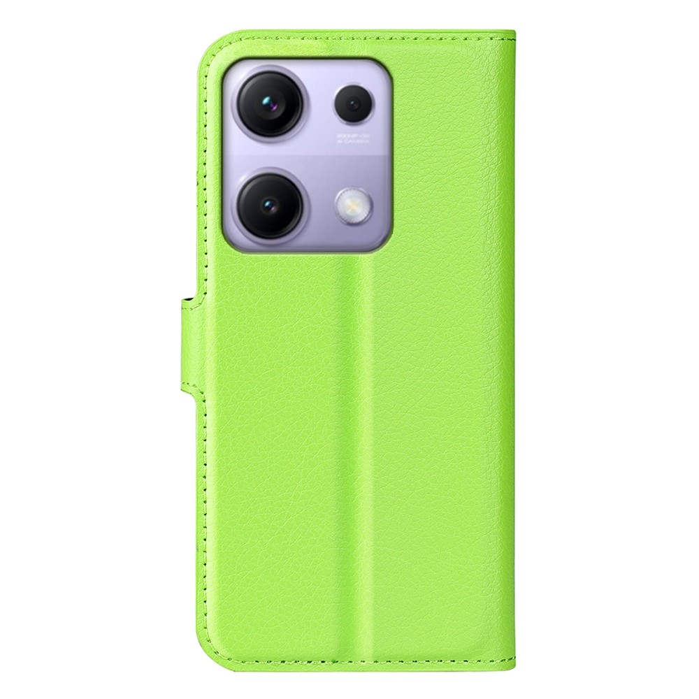 Litchi knížkové pouzdro na Xiaomi Redmi Note 14S - zelené