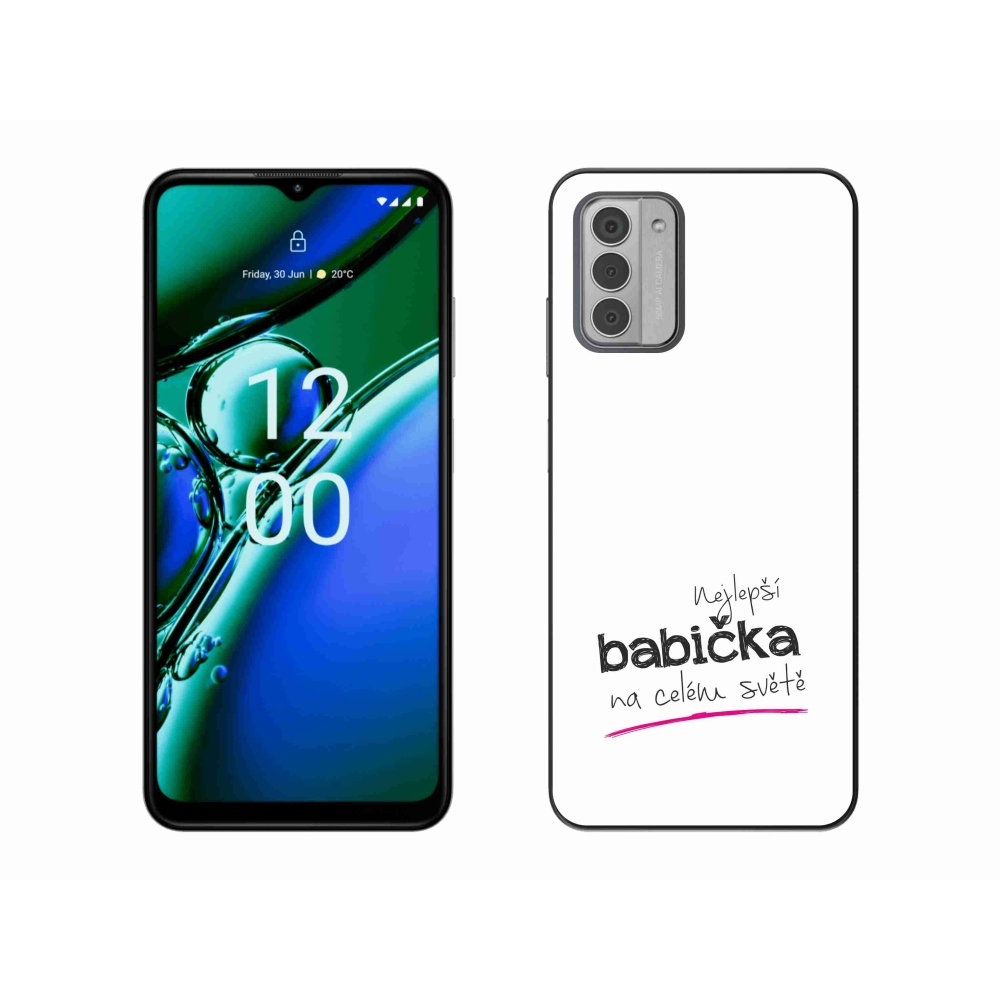 Gelový kryt mmCase na Nokia G42 - nejlepší babička 4 bílé pozadí
