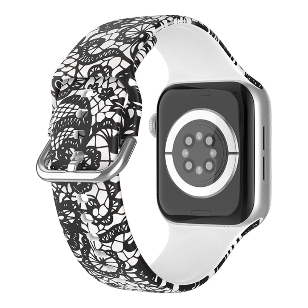 Print silikonový řemínek na Apple Watch Ultra/Ultra 2 49mm/SE/SE 2022/2023 44mm/9/8/7 45mm/6/5/4 44mm/3/2/1 42 mm - vzor J