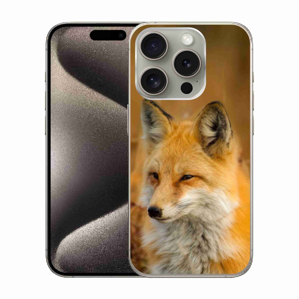 Gelový kryt mmCase na iPhone 15 Pro - liška