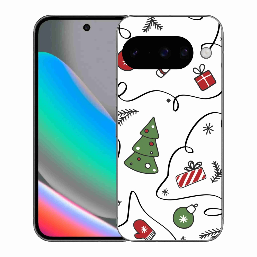 Gelový kryt mmCase na Google Pixel 10 - vánoční motivy
