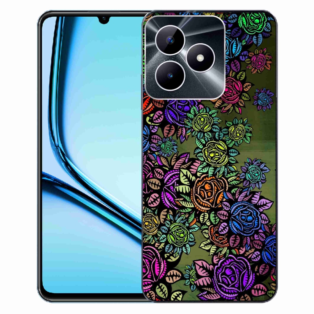 Gelový kryt mmCase na Realme Note 50 - květiny 6