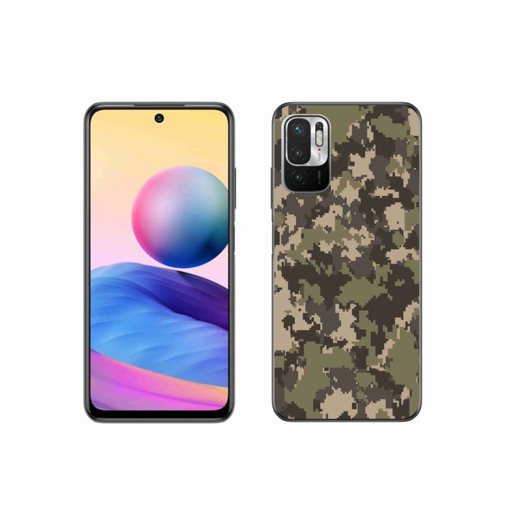 Gelový kryt mmCase na Xiaomi Redmi Note 10 5G - maskáčový vzor 12