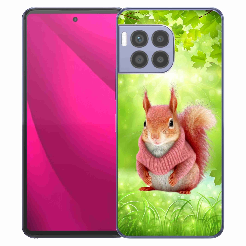 Gelový kryt mmCase na T-Mobile T Phone 2 Pro - veverka ve svetru