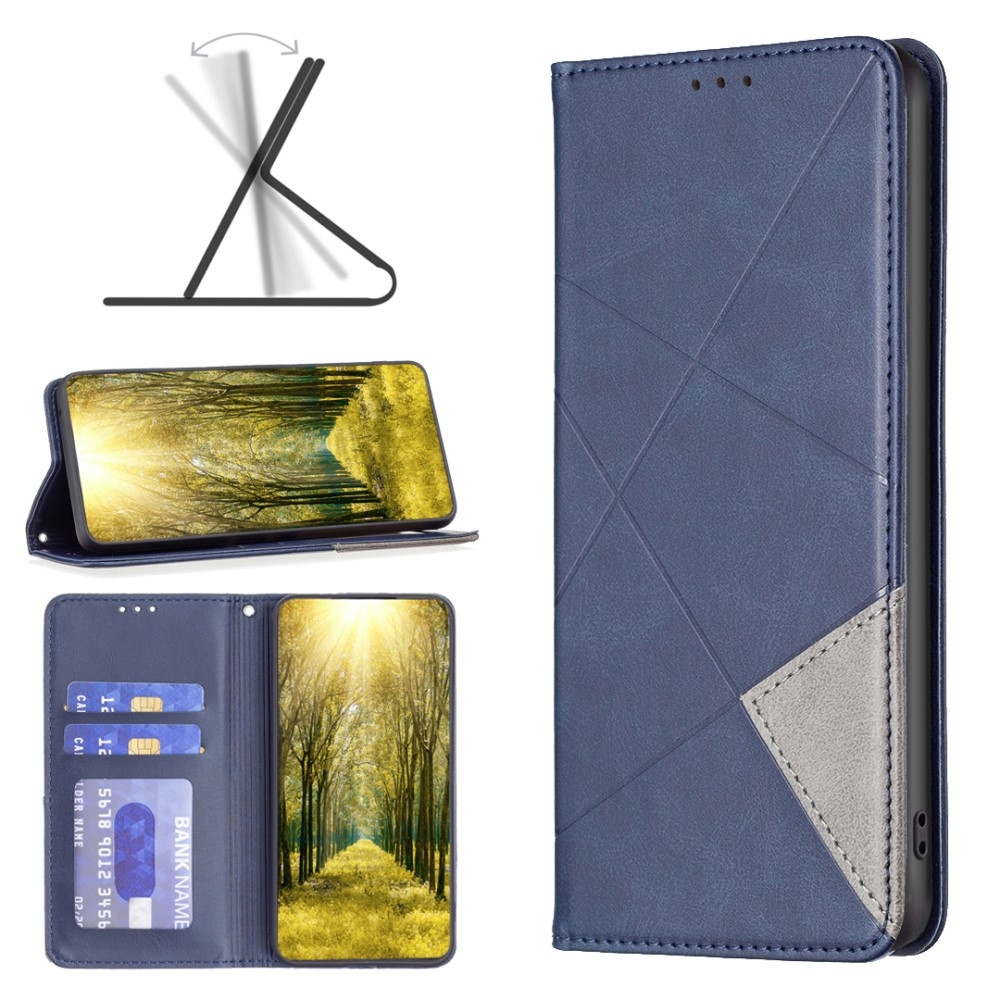Triangle knížkové pouzdro na Xiaomi Redmi Note 13 Pro 4G/Poco M6 Pro - modré