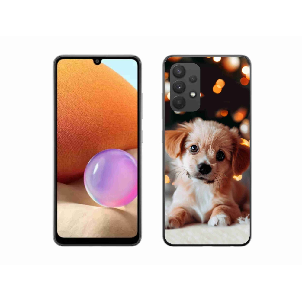 Gelový kryt mmCase na Samsung Galaxy A32 4G - štěňátko