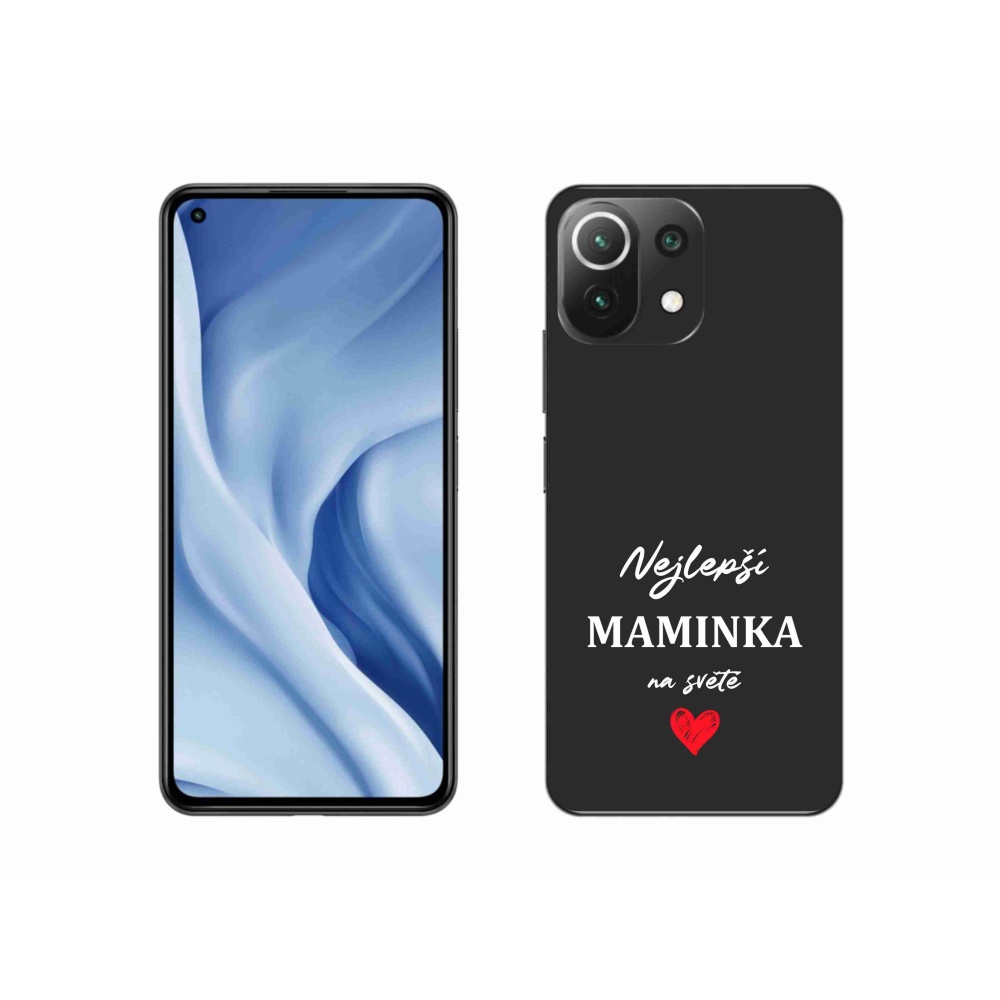 Gelový kryt mmCase na Xiaomi Mi 11 Lite 4G/5G - nejlepší maminka 1 černé pozadí