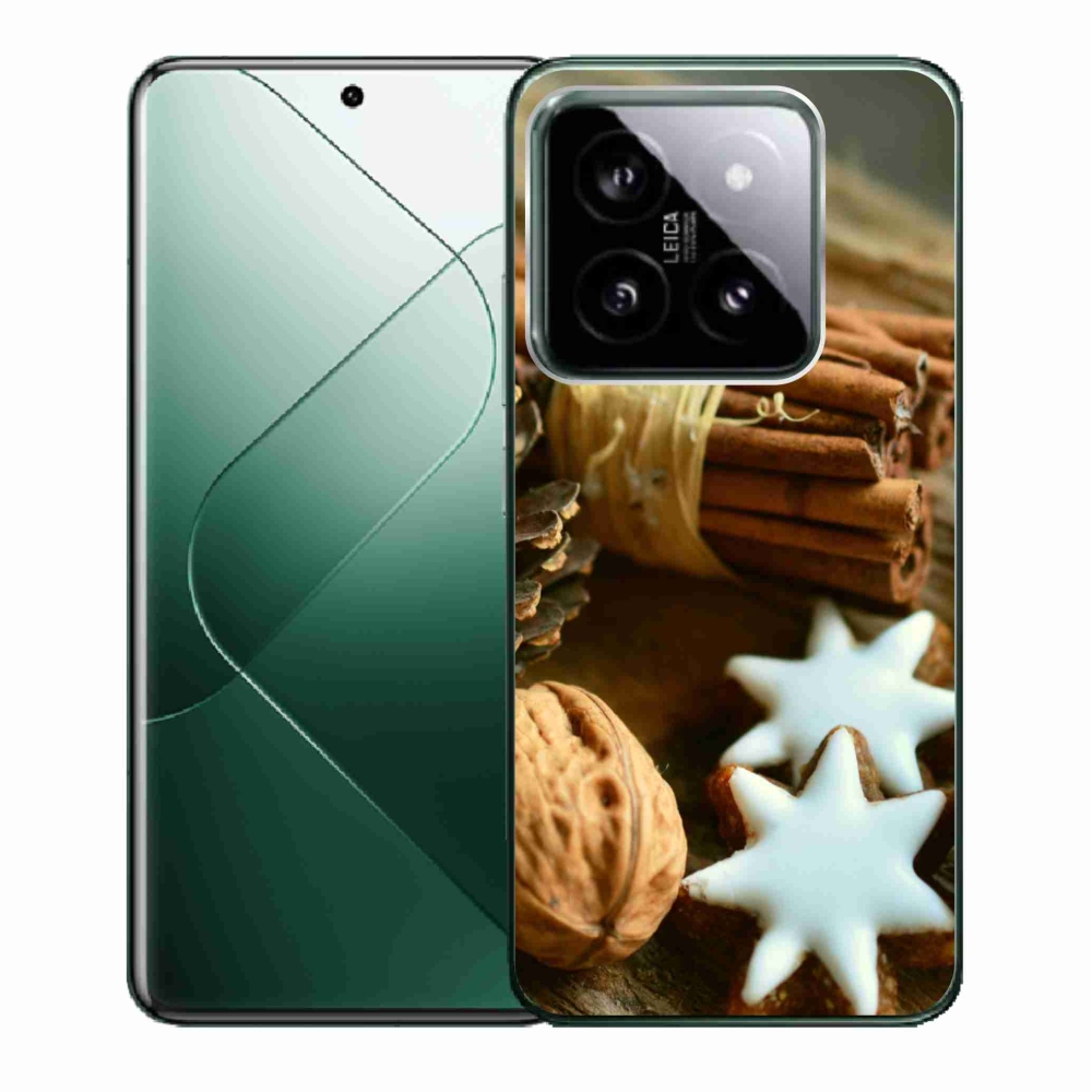 Gelový kryt mmCase na Xiaomi 14 - skořice a perníčky