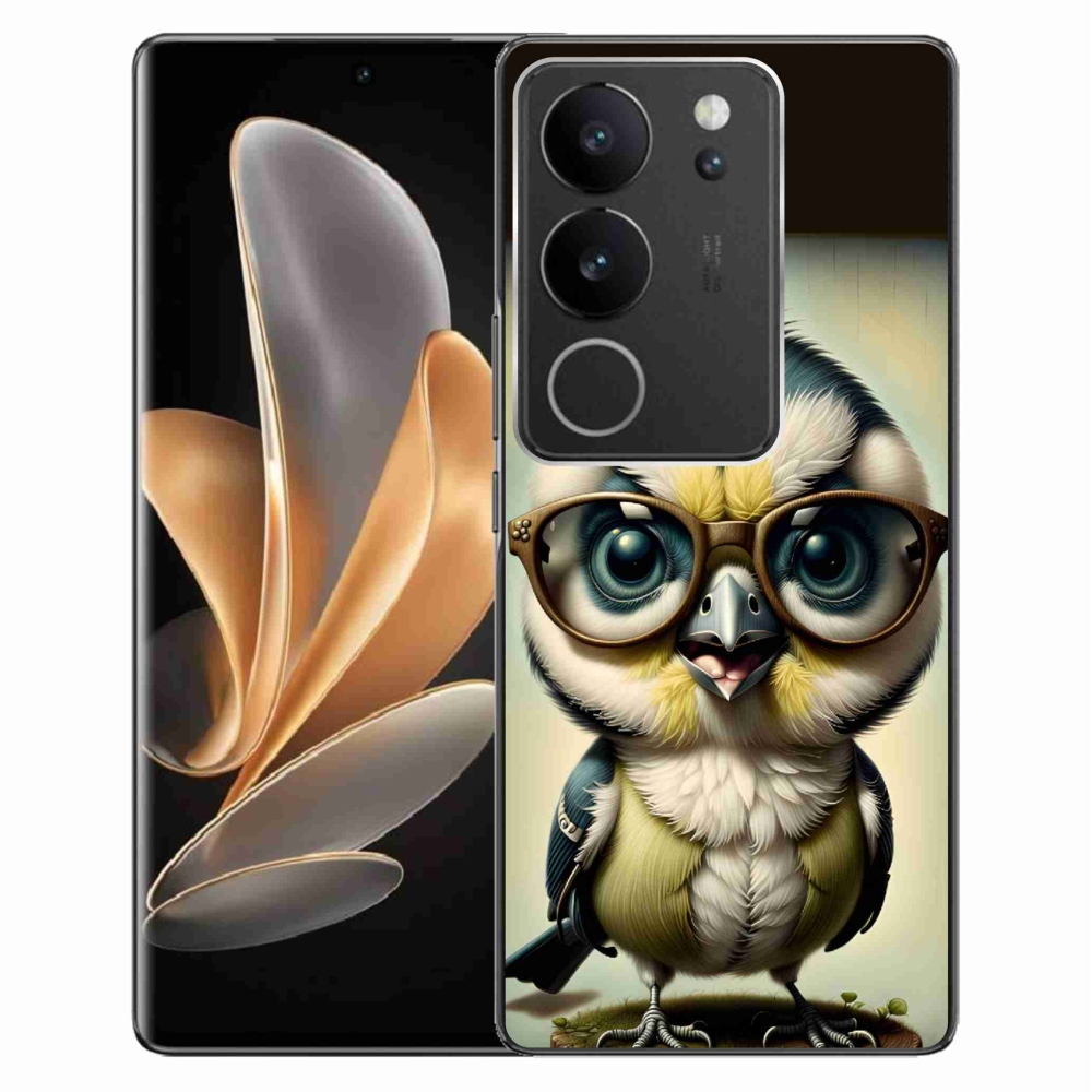 Gelový kryt mmCase na Vivo V29 5G - mládě s brýlemi