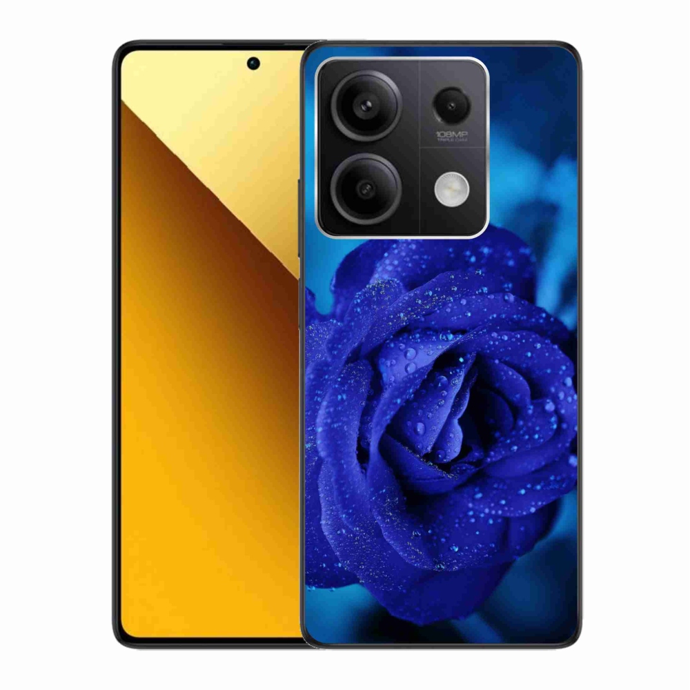 Gelový obal mmCase na Xiaomi Redmi Note 13 5G - modrá růže