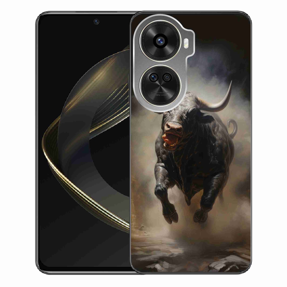 Gelový kryt mmCase na Huawei Nova 12 SE - rozzuřený býk
