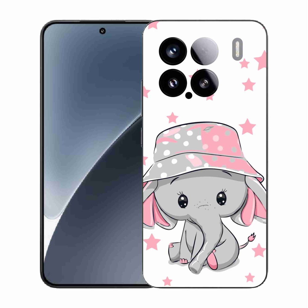 Gelový kryt mmCase na Xiaomi 15 - růžový slon