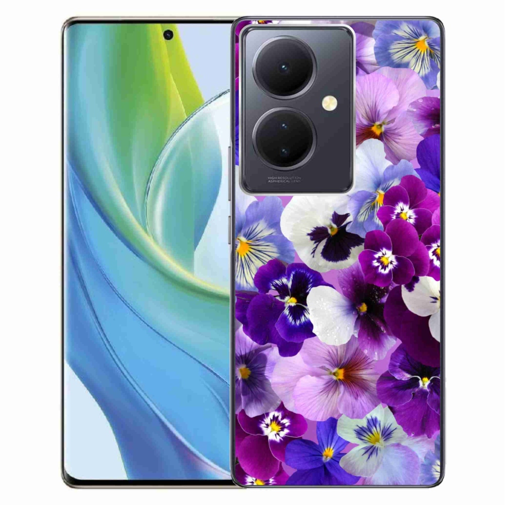 Gelový kryt mmCase na Vivo V29 Lite 5G - květiny 9