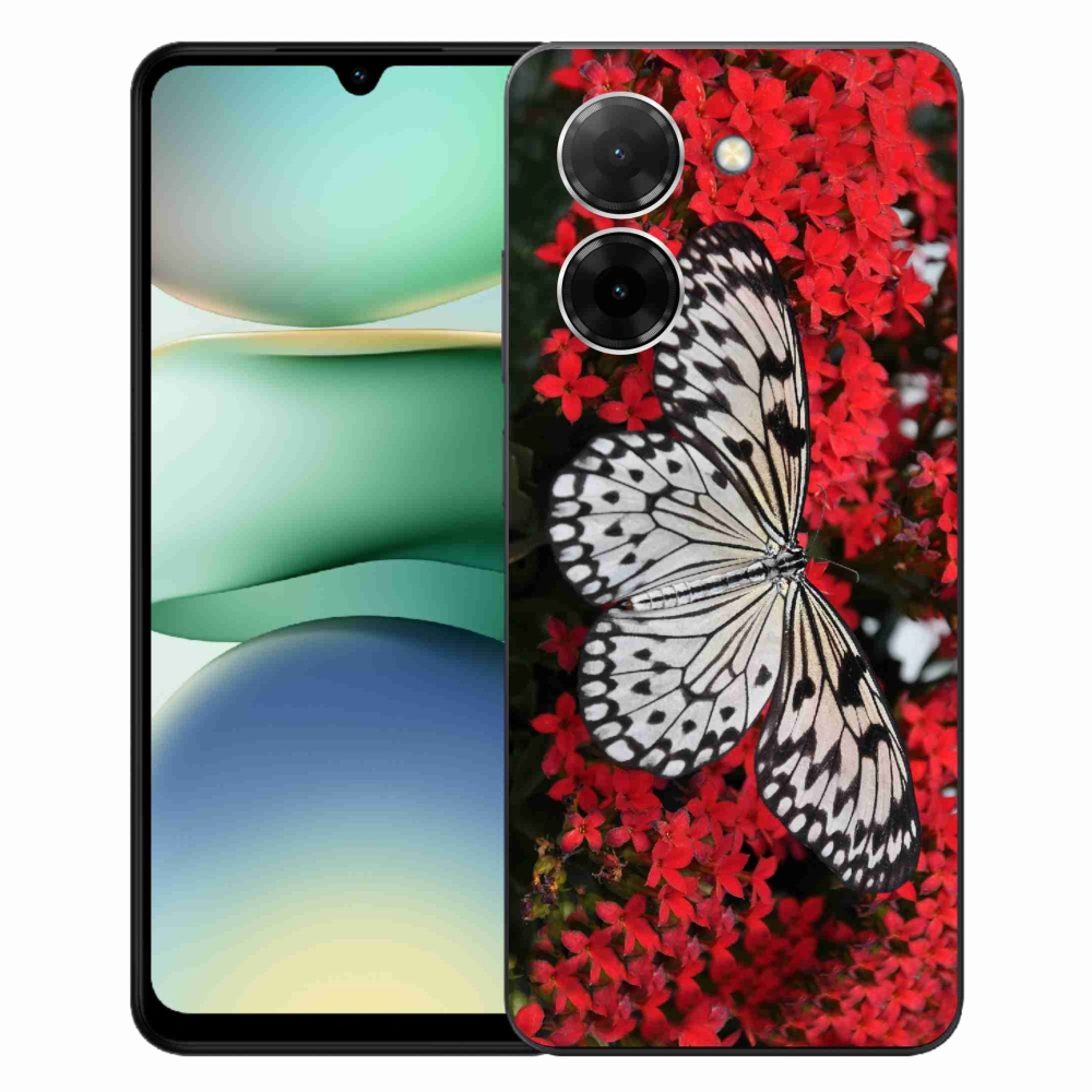 Gelový kryt mmCase na Xiaomi Redmi A5 (171.7x77.8x8.3mm) - černobílý motýl 1