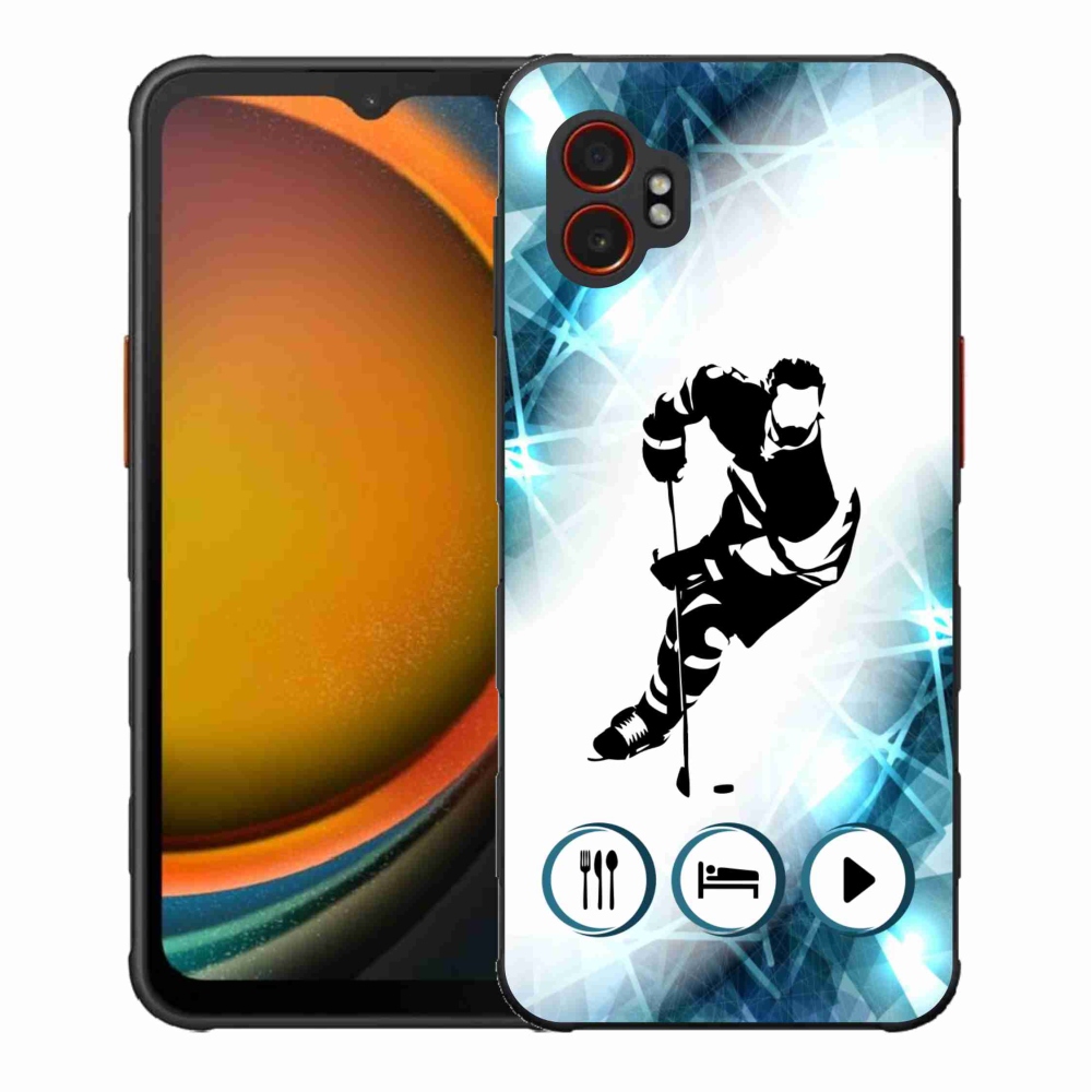 Gelový kryt mmCase na Samsung Galaxy Xcover 7 Pro - hokej 1