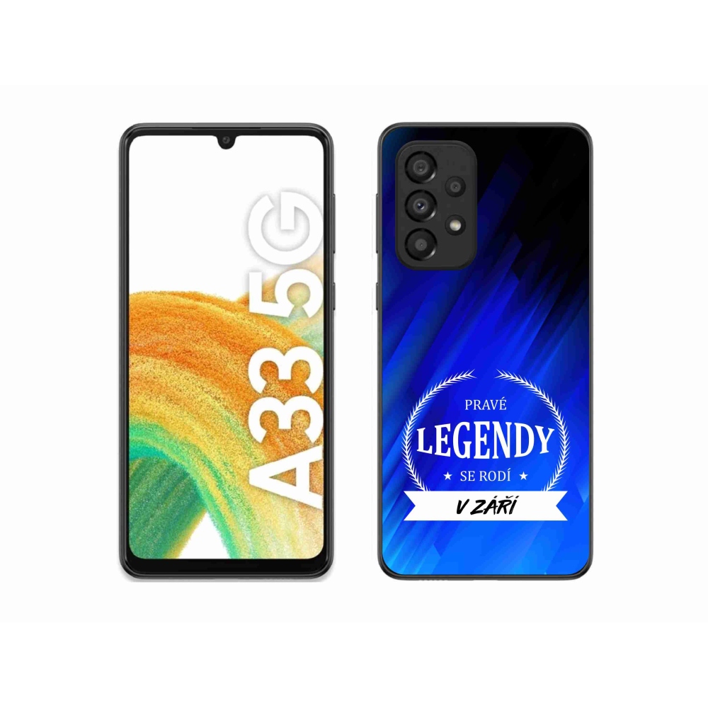 Gelový kryt mmCase na Samsung Galaxy A33 5G - legendy v září modré pozadí