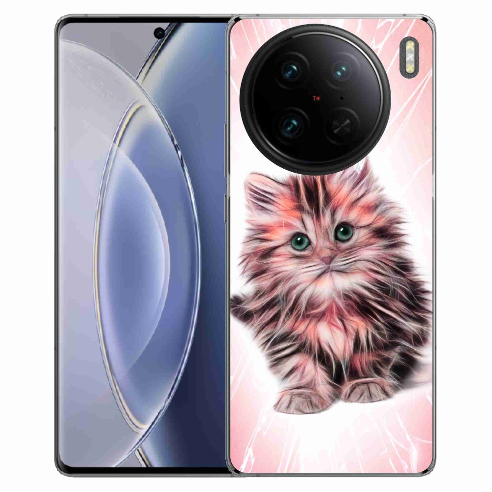 Gelový kryt mmCase na Vivo X90 Pro - roztomilé kotě