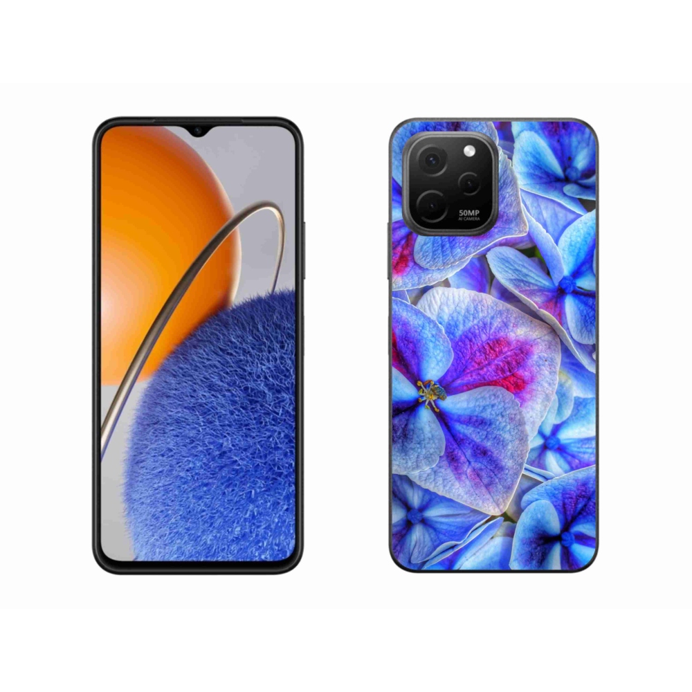 Gelový kryt mmCase na Huawei Nova Y61 - modré květy 1