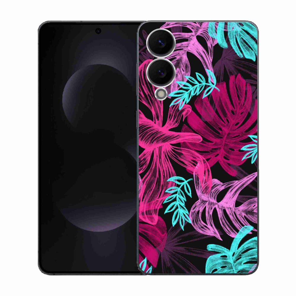 Gelový kryt mmCase na Samsung Galaxy S25 Edge - květiny 1