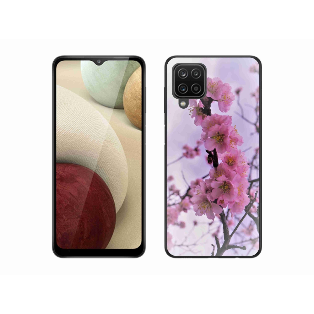 Gelový kryt mmCase na Samsung Galaxy A12 - květiny 7