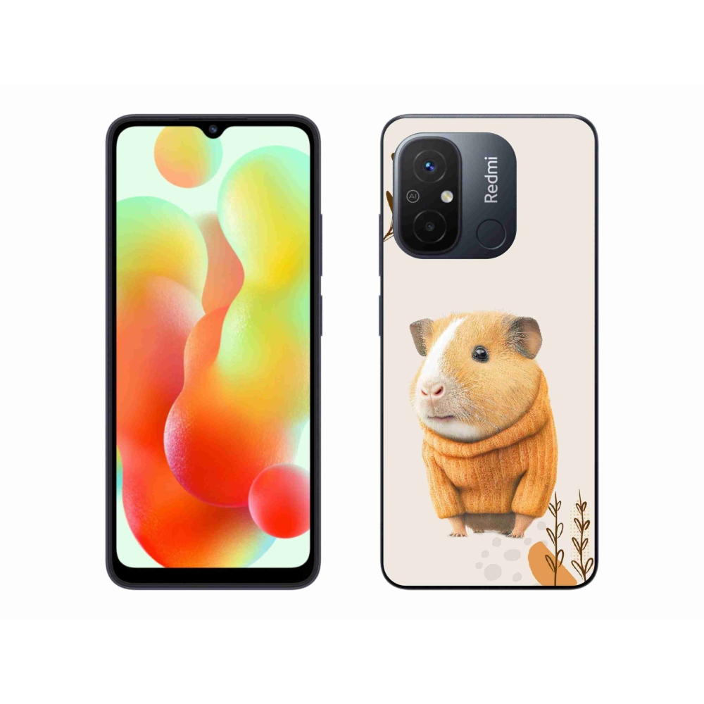 Gelový kryt mmCase na Xiaomi Redmi 12C - morče ve svetru