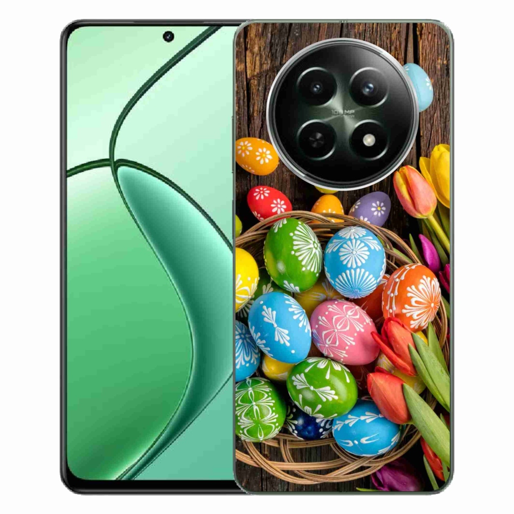 Gelový kryt mmCase na Realme 12 5G/12x 5G - velikonoční vajíčka